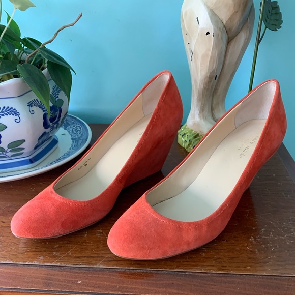 kate spade Shoes - Kate ♠️ Spade Suede Orange 9 Shoes